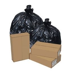 33 X 39 Black Low-Density Heavy Duty Trash Liner, 33 Gallon, 150